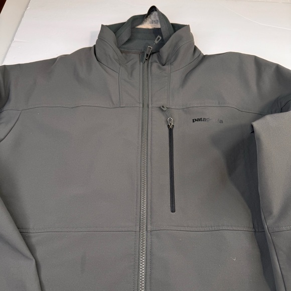 Patagonia Guide Jacket Men's Large Gray Gorpcore Full Zip Lined Logo Soft Shelf - Picture 4 of 13
